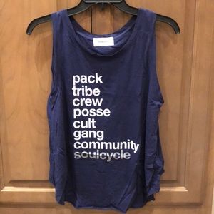 SoulCycle mantra pack tribe crew posse cult gang community open back tank top